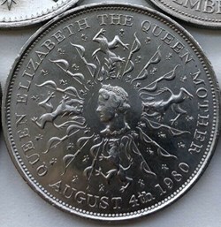 Elizabeth II - 25 New Pence 1980 - Queen Mother's Birthday - UK