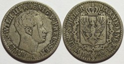 Friedrich Wilhelm III - 1/6 Thaler 1822, Kingdom of Prussia