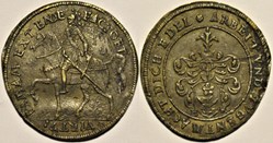 Horseman, Hans Krauwinckel Rechenpfennig from Nürnberg, Germany