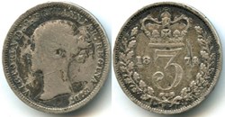 Victoria - 3 Pence 1874 - Kingdom of Great Britain