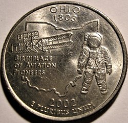 2002 D Quarter Dollar - Ohio State