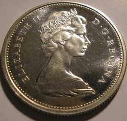 Elizabeth II - 25 Cents 1965