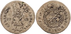 1 Schilling 1751 - Bishopric of Würzburg - Karl Philipp v. Greiffenklau-Vollraths