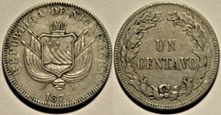 Nicaragua - 1 Centavo 1878