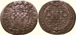 Free City of Hamm - 3 Pfennige 1733