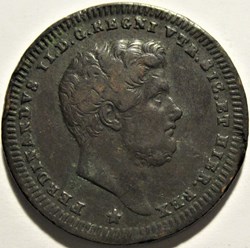 1843 Royaume de Naples, 2 Tornesi - Ferdinando II (ex.2)