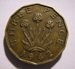 George VI - 3 Pence 1942 - Great Britain