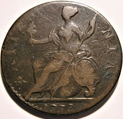 George III - Half Penny 1773 Great Britain (ex.3)
