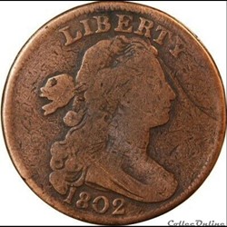 1802 One Cent Draped Bust (ex.2)