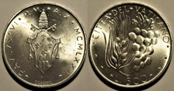 Paulus VI - 500 Lire 1972 Città del Vaticano, Roma