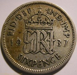 George VI - 6 Pence 1937 - Great Britain