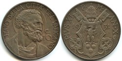 Pio XI, Papa - 10 Centesimi 1931, San Pietro - Vaticano