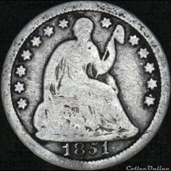 1851 Half Dime