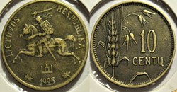 Lithuania, Republic of - 10 Centų 1925