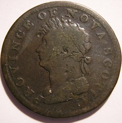 George IV - HalfPenny Token 1823 - Nova Scotia (ex.3)