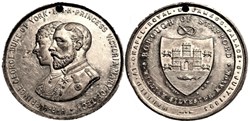 George & May - 1893 Marriage Medal, Borough of Stafford - UK