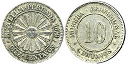 Peru - 10 Centavos 1879