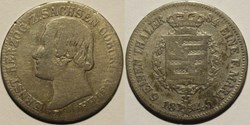 Ernst II - 1/6 Thaler 1845 - Duchy of Saxe-Coburg-Gotha