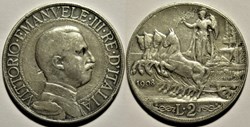 1908 Royaume d'Italie, 2 Lire, Roma - Vittorio Emanuele II