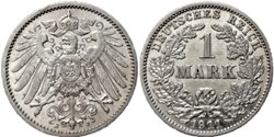 Wilhelm II - 1 Mark 1911 Hamburg, German Empire