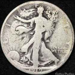 1919 Half Dollar (2ex)