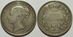 Victoria - 1 Shilling 1853 - Kingdom of Great Britain (Die Crack)