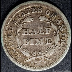 1857 Half Dime (ex.2)
