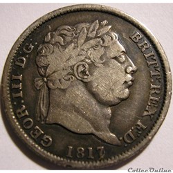 George III - 1 Shilling 1817 - United Kingdom of Great Britain