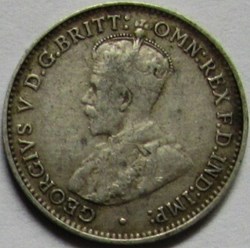George V - Three Pence 1911 London - Australia