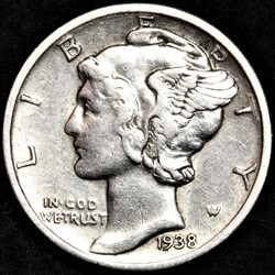 1938 Denver Dime