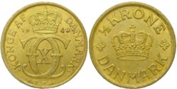 Christian X Denmark - ½ Krone 1940