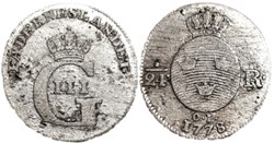 Sweden - Gustav III - 1⁄24 Riksdaler 1778