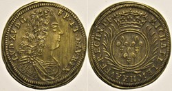 Louis XV - c.1725, Rechenpfennig par Michael Leichkauff
