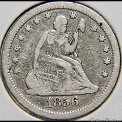 1856 Quarter Dollar - 25 cents
