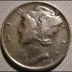 1945 San Francisco Dime