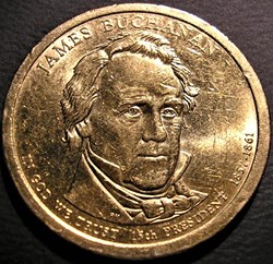 James Buchanan - 2010 One Dollar, Philadelphia Mint