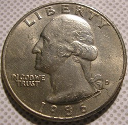 1986 Denver Quarter Dollar