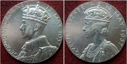George VI & Elizabeth - 1937 Official Coronation Medal - UK