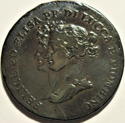 1806 Principauté de Lucca & Piombino, 5 Centesimi - Felix & Elisa Napoleon (ex.2)