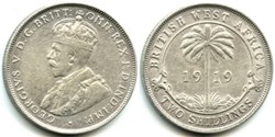 George V - 2 Shillings 1919H - West Africa