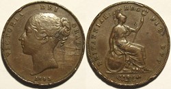 Victoria - One Penny 1843 - Kingdom of Great Britain