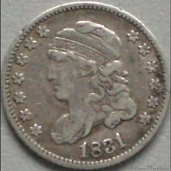 1831 Half Dime - 5 Cents
