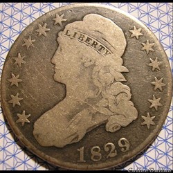 1829/27 Capped Bust Lettered Edge