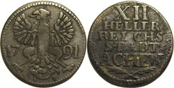 Aachen, Free imperial city - 12 Heller 1791