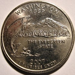 2007 D Quarter Dollar - Washington State