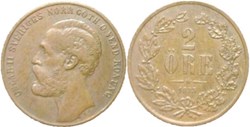 Sweden - Oskar II - 2 Öre 1873
