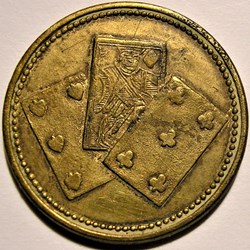 Victoria c.1850'- Card Game Token, Great Britain