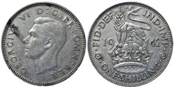 George VI - One Shilling 1942 - England