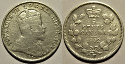 Edward VII - 5 Cents 1902 Heaton