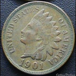 1901 One Cent (ex.2)